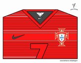 Camiseta del mundial de fútbol 2014 de Portugal