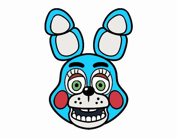 Cara de Toy Bonnie de Five Nights at Freddy's