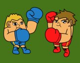 Dibujo Combate de boxeo pintado por Joer