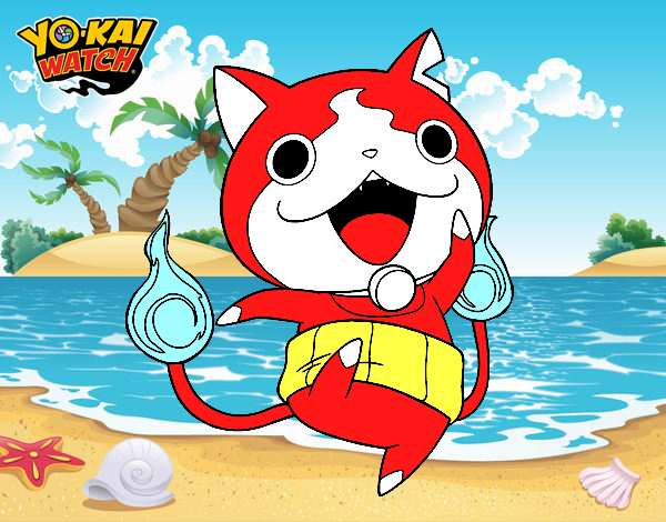 Jibanyan saltando