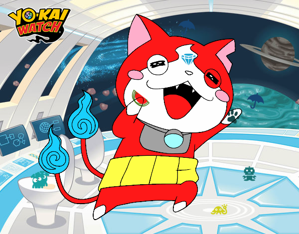 Jibanyan super feliz