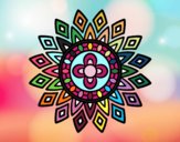 Dibujo Mandala destellos pintado por Eduanyelis