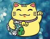 Maneki-neko de la abundancia