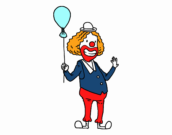 Payaso y globo