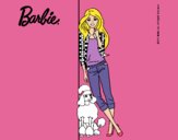 Barbie con cazadora de cuadros