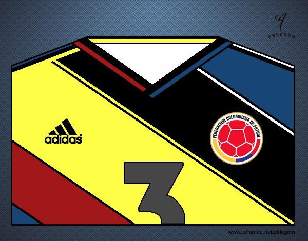 Camiseta del mundial de fútbol 2014 de Colombia