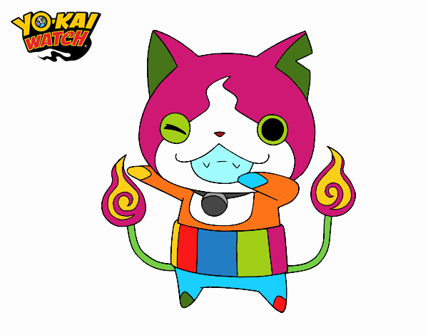 Jibanyan guiñando el ojo