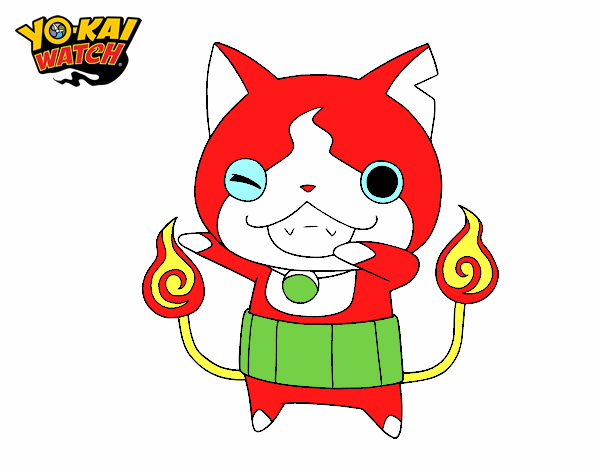 Jibanyan guiñando el ojo