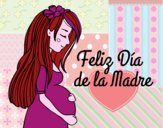 Mamá embarazada en el día de la madre