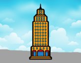 Dibujo Rascacielos pintado por Joer