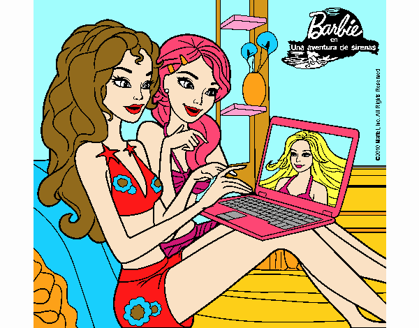 Barbie chateando