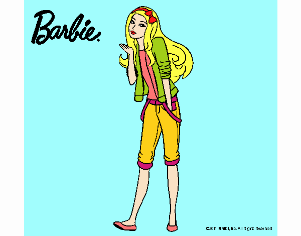 Barbie con look casual