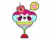 Copa de helado kawaii