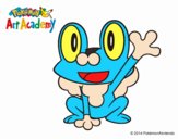 Froakie saludando