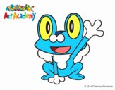 Froakie saludando