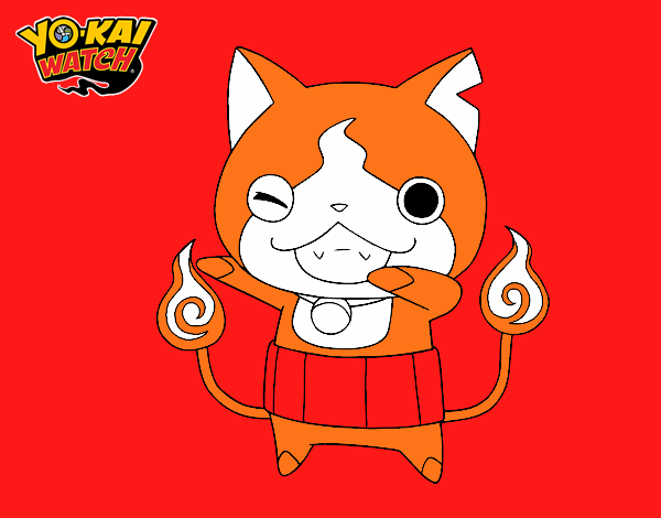 Jibanyan guiñando el ojo