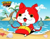 Jibanyan saludando