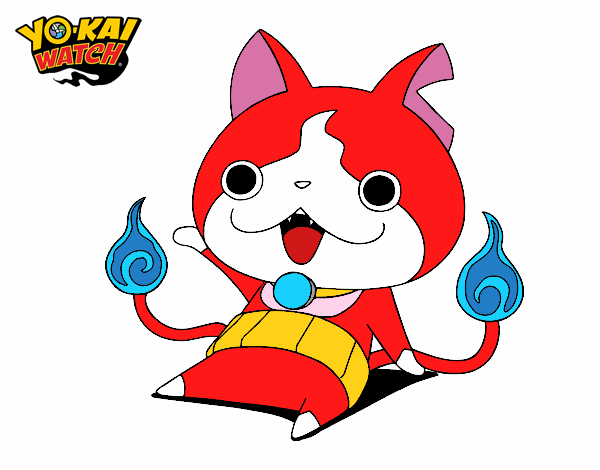 Jibanyan saludando