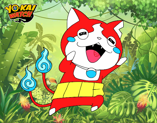 Jibanyan super feliz