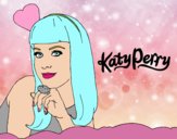 Dibujo Katy Perry pintado por irula