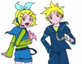 Rin y Len Kagamine Vocaloid