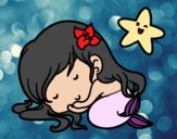 Sirenita chibi durmiendo