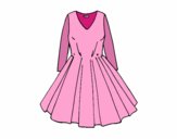 Dibujo Vestido con falda de vuelo pintado por PinkFate
