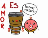 Café y donut