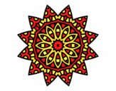 Dibujo Mandala estrella pintado por ALONSOABAD