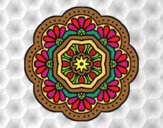 Dibujo Mandala mosaico modernista pintado por ALONSOABAD