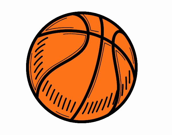 Dibujo de Pelota de baloncesto pintado por en Dibujos.net el día