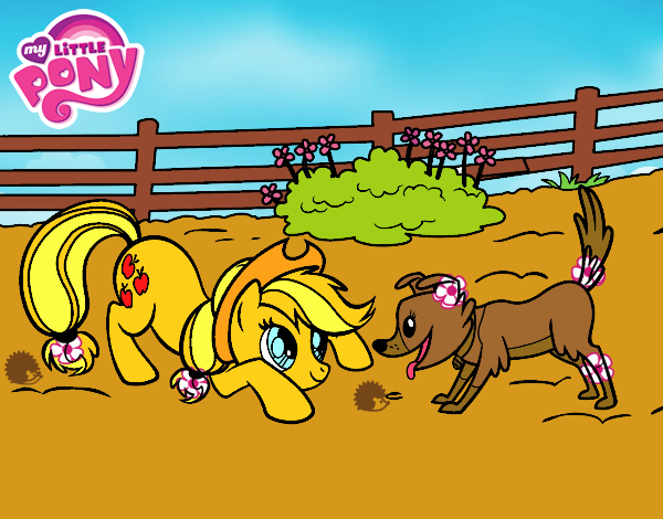 Applejack y Winona