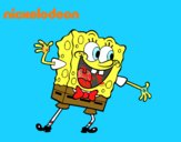 Bob Esponja saludando