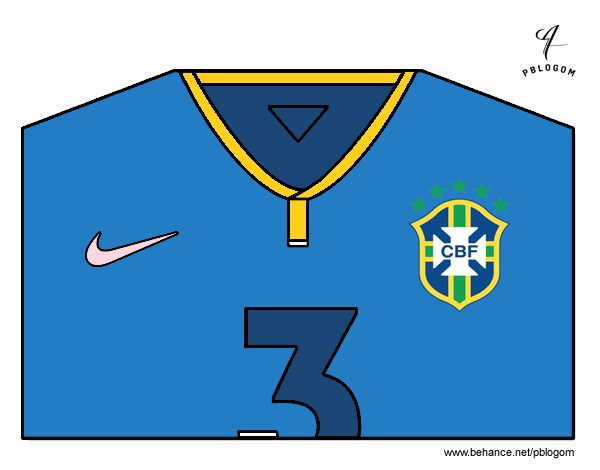 Camiseta del mundial de fútbol 2014 de Brasil