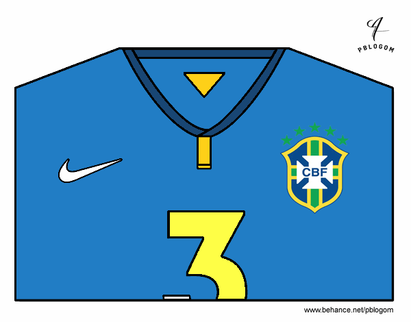 Camiseta del mundial de fútbol 2014 de Brasil