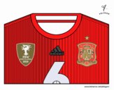 Camiseta del mundial de fútbol 2014 de España