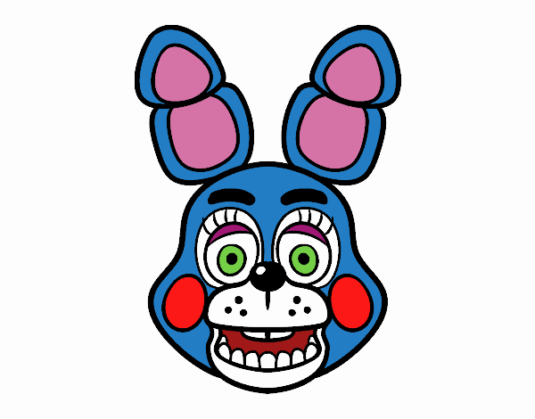 Cara de Toy Bonnie de Five Nights at Freddy's