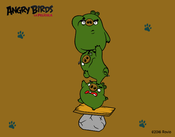 Cerdos verdes de Angry Birds