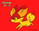 Fennekin corriendo