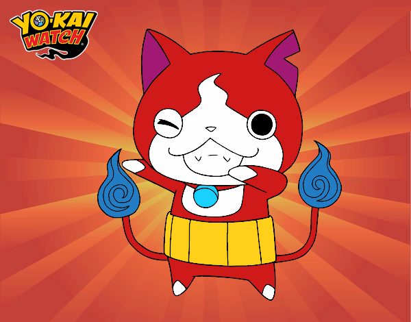 Jibanyan guiñando el ojo