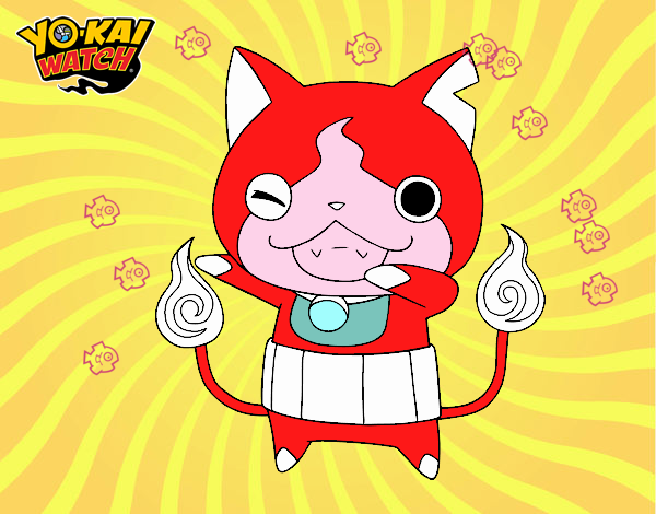 Jibanyan guiñando el ojo