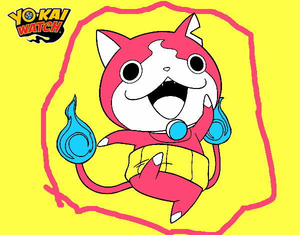 Jibanyan saltando