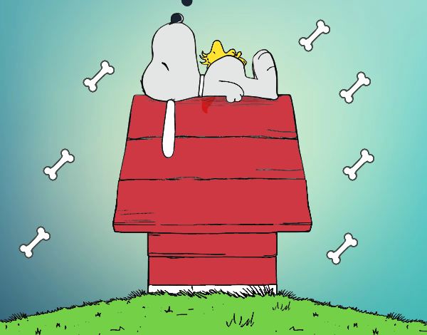 Snoopy durmiendo