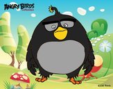 Dibujo Bomb de Angry Birds pintado por nicolesalo