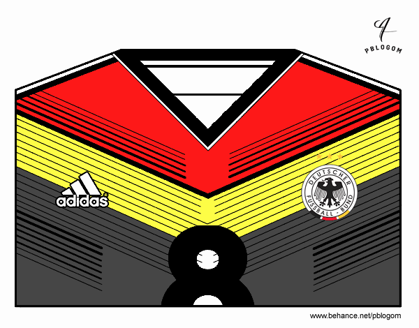 Camiseta del mundial de fútbol 2014 de Alemania