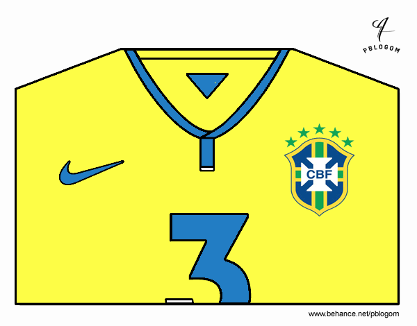 Camiseta del mundial de fútbol 2014 de Brasil