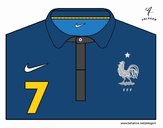 Camiseta del mundial de fútbol 2014 de Francia