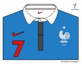 Camiseta del mundial de fútbol 2014 de Francia