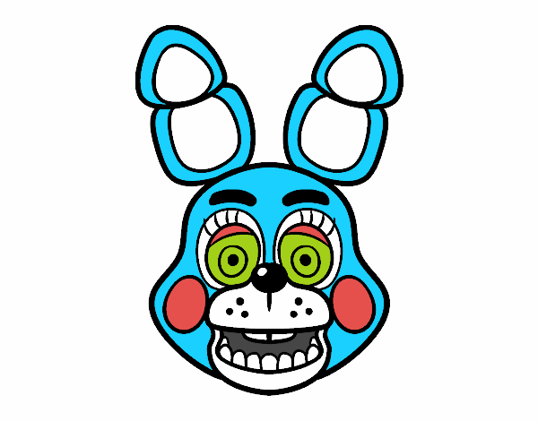 Cara de Toy Bonnie de Five Nights at Freddy's