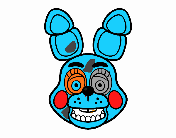 Cara de Toy Bonnie de Five Nights at Freddy's